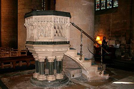 Tewkesbury Abbey - The Pulpit